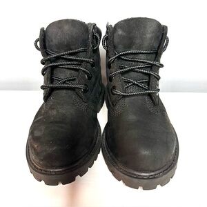 TIMBERLAND Kids Boots, Black, Lace Up, Like New, Size 7 Toddler